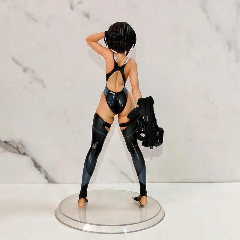 New Hot Original 22cm Amakuni Hobby Japan Buchou-Chan Swimming Club Manager 1/7 Anime Portrait Model Collection Toy