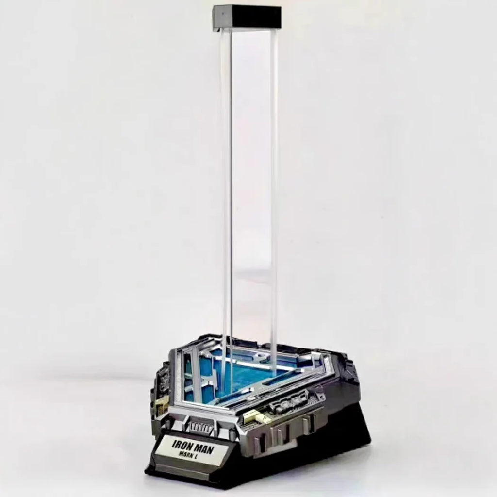 Autoking Iron Man Mk50-Helm, Sammlerstück im Maßstab 1:1, mit spezieller Ladestation, Fernbedienung, Sprachsteuerung und anpassbarem Ausstellungsständer
