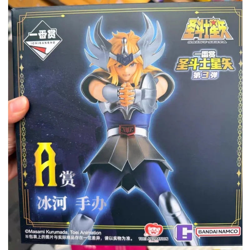 New in Stock Bandai Saint Seiya Reward of The First Draw 3 Play Gold Saint Hyoga Shun Athena Figurine Gift