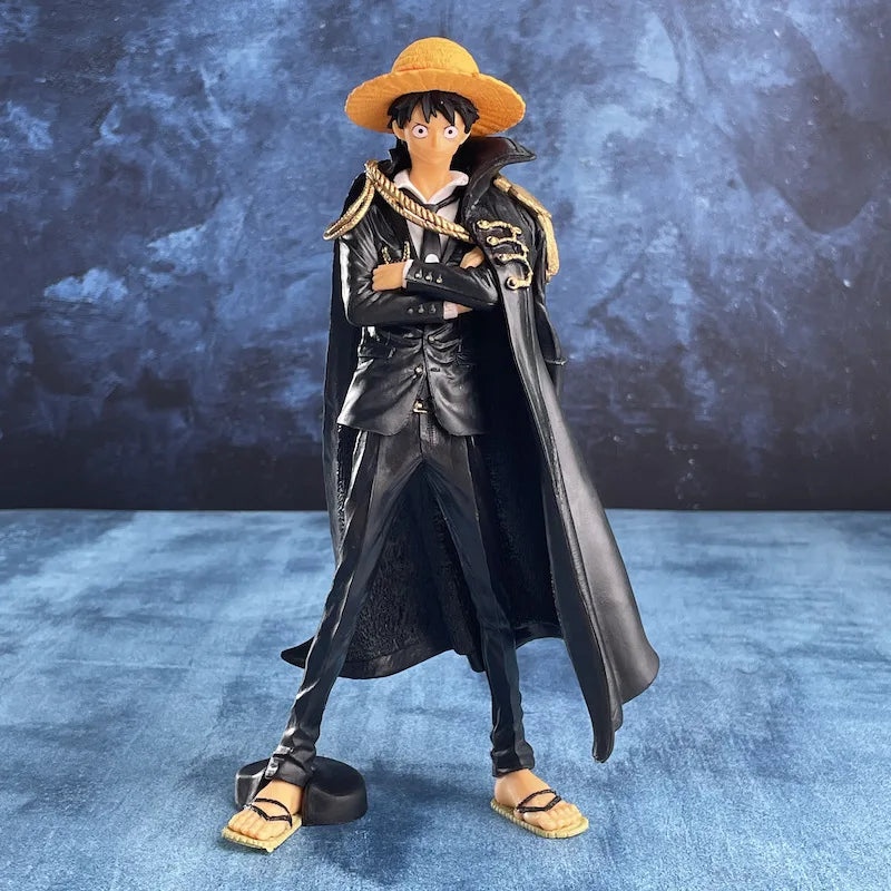 Bandai Pirate Sea King Red Clothes Lufei 20th Anniversary KOA Red and Black Cloak Lufei Hand-made Model Gift Ornaments