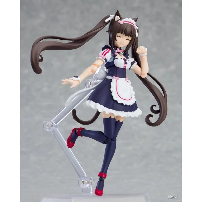 Max Factory Original Figma Series NEKOPARA Vol. 1 Soleil Opened! #486 Chocolate/Vanilla Maid Dessert Movable Toy Collection Gift