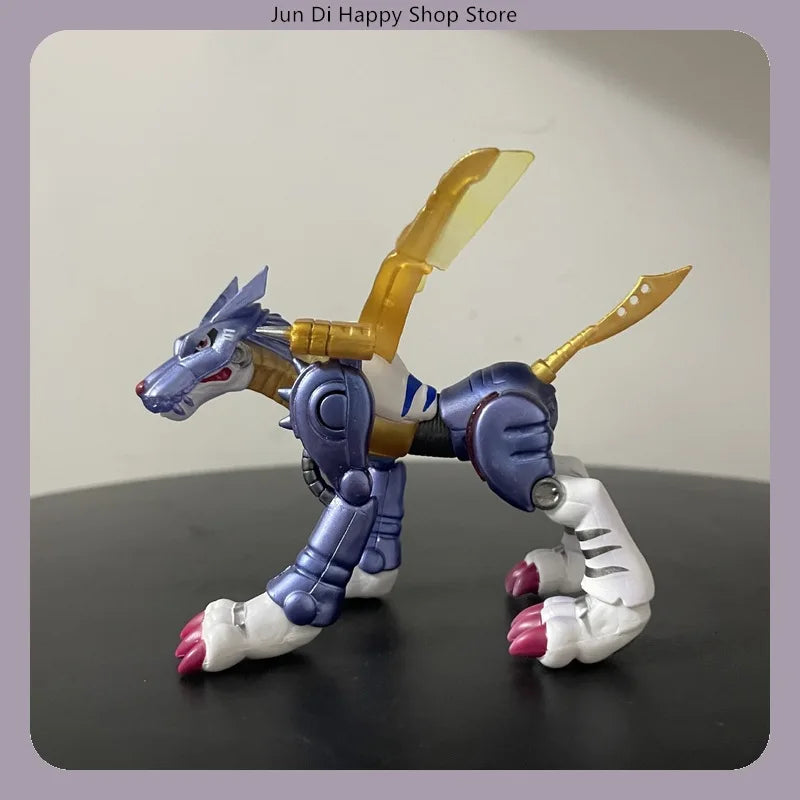 Digimon Metal Garurumon Anime-Figur Statue Schreibtisch-Auto-Innendekoration Geschenk-Sammlerstück