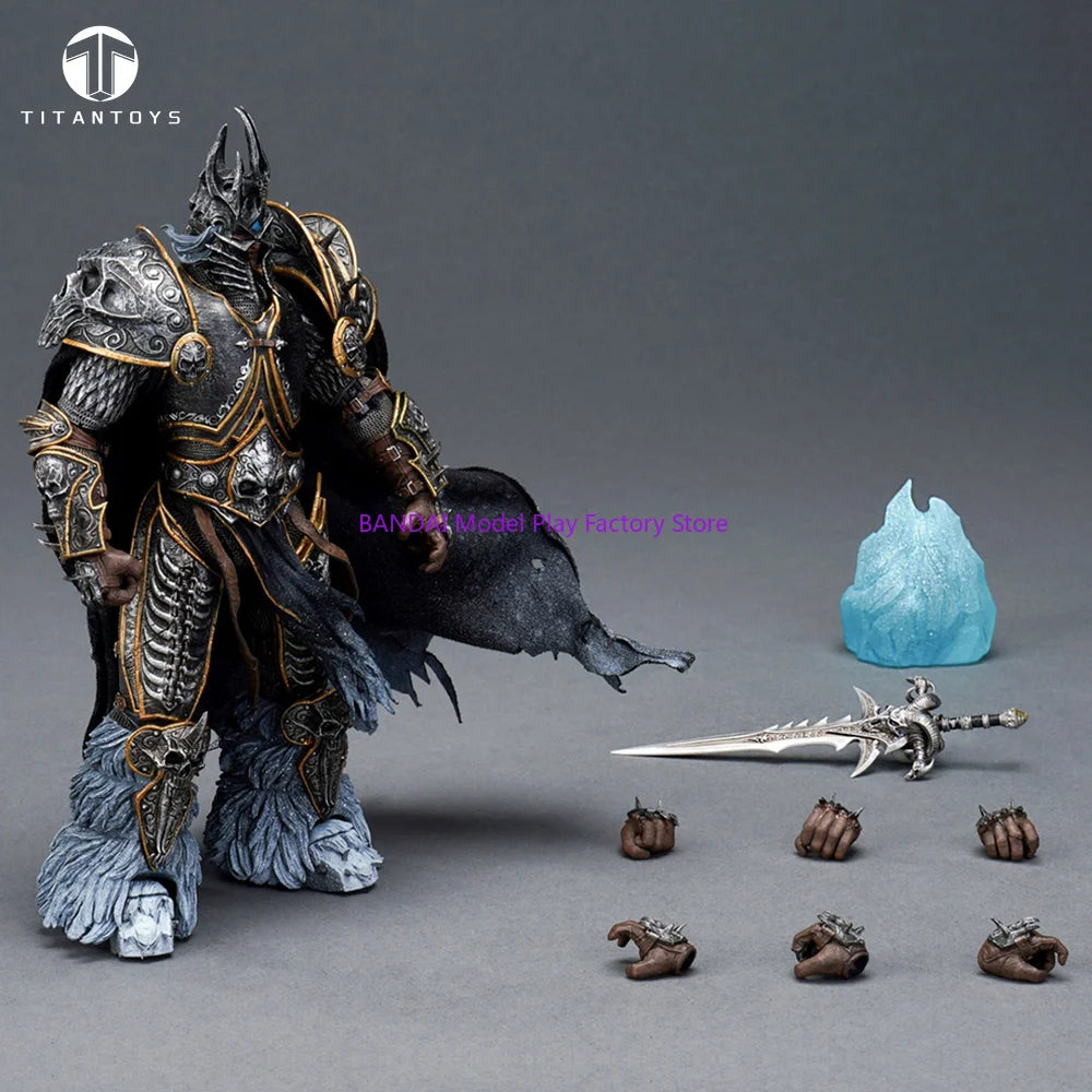 【Auf Lager】TITAN TOYS 1/12 Arthas Prinz Toter König Frostritter Actionfigur Anime Modell Bewegliche Puppe Sammlerstück Geschenk