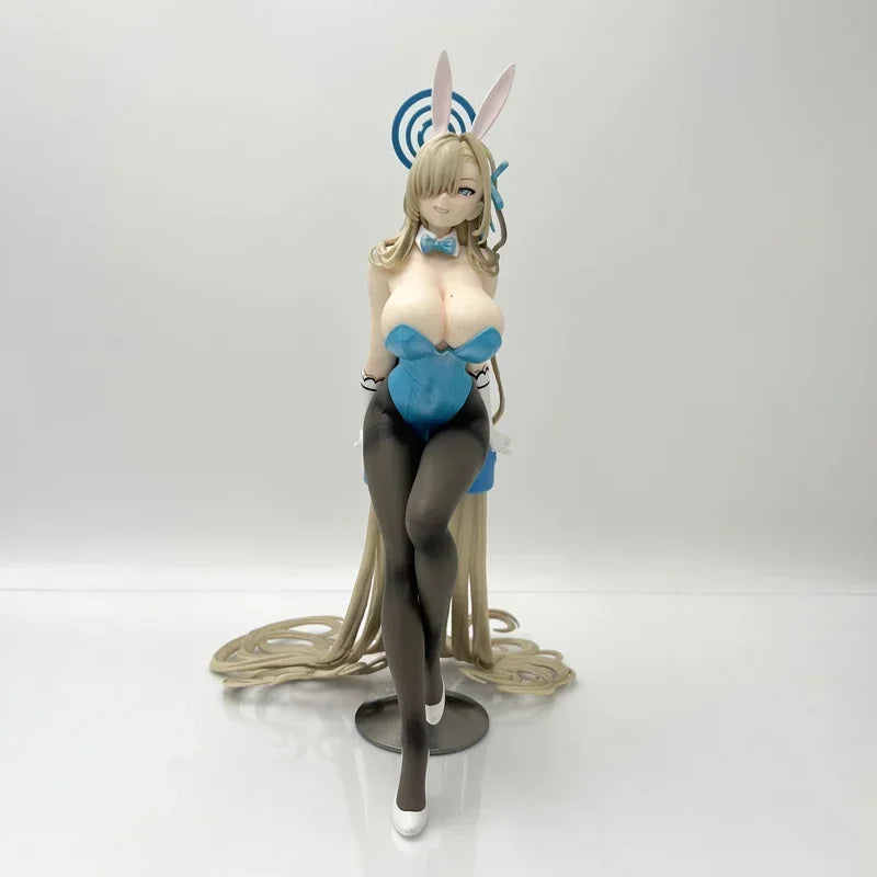 25cm Blue Archive Hayase Yuuka Anime Figure Ichinose Asuna Bunny Girl Action Figure Amau Ako Figurine Sexy Collectible Model Toy