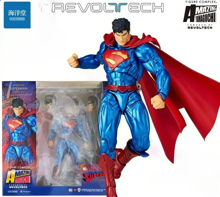 KAIYODO Original Amazing Yamaguchi Style Series Number 027 DC Superman/Black Panther/Wolverine/Supergirl Toy Movable Collection