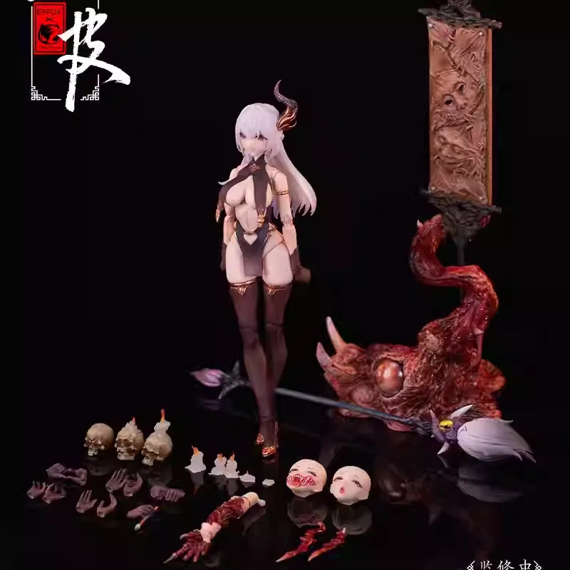 【Spot Goods】Bear Panda & Eiifox Chinese Mythology Series: Painted Skin 1/12 Scale Painted Action Figure