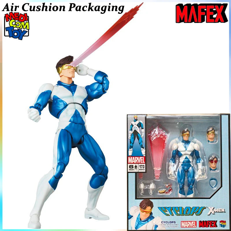 MEDICOM TOY Genuine MAFEX Series Laser Eye  Deadpool Thor Spider Man Gulixilu Science Fiction Comics Action Figures Model Toys