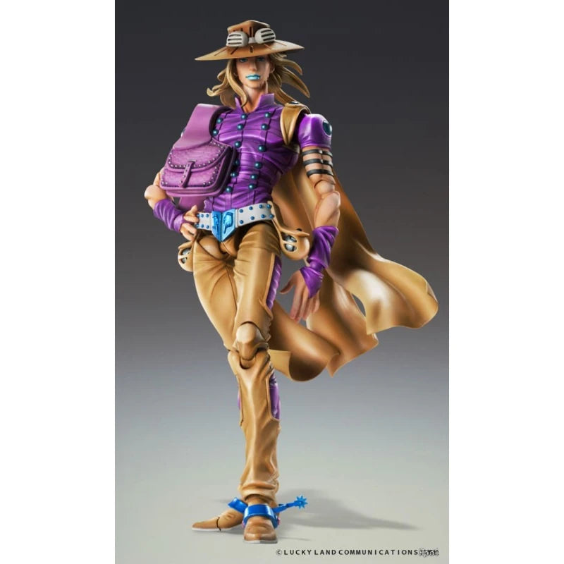 Official JoJo Gyro Zeppeli Ver.1.5 Action Figure Medicos Super Action Statue Steel Ball Run Gift Model Decoration Original