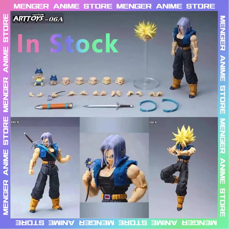 Tonsenarttoys Dragon Ball Z Super Saiyan Future Trunks S.H.Figuarts Anime Action Figure Model Figurine Collection Toys Gifts