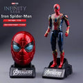 Marvel Action Figure Deformable Toy Iron Man MK85 Captain America Joints Mobility Head Shaped Statue Model Doll Toys Kids Gifts