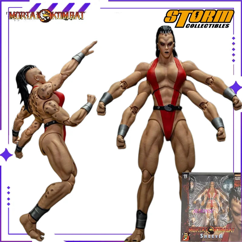 Authentic Storm Collectibles Original Mortal Kombat SHEEVA 1/12 Game Mobile Doll Model Handmade Toy Boy Gift Collection in Stock