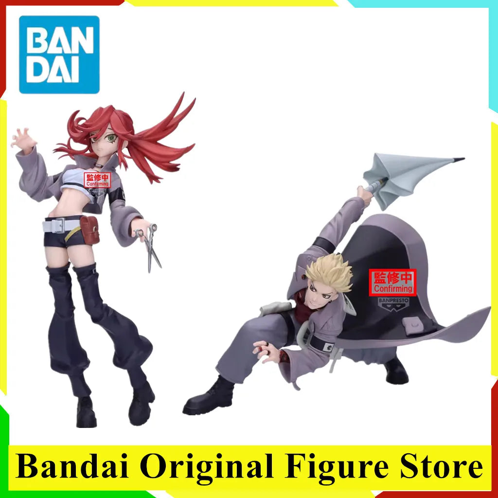 Original BANDAI Gachiakuta Riyou Reaper Enjin Vibration Stars Action Figure Toys BANPRESTP PVC Anime Figurine Collection Doll