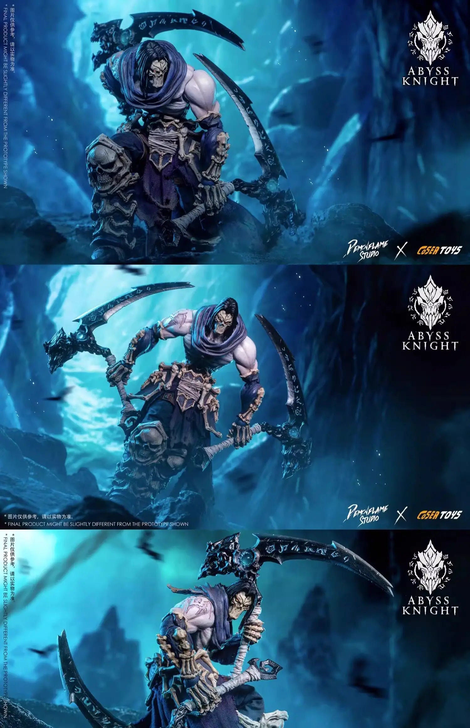 【 in Stock 】 Magic Fire Studio&COSETROYS Dark Bloodline Abyssal Knight 6-inch Cloth Clothes Super Movable Figurine