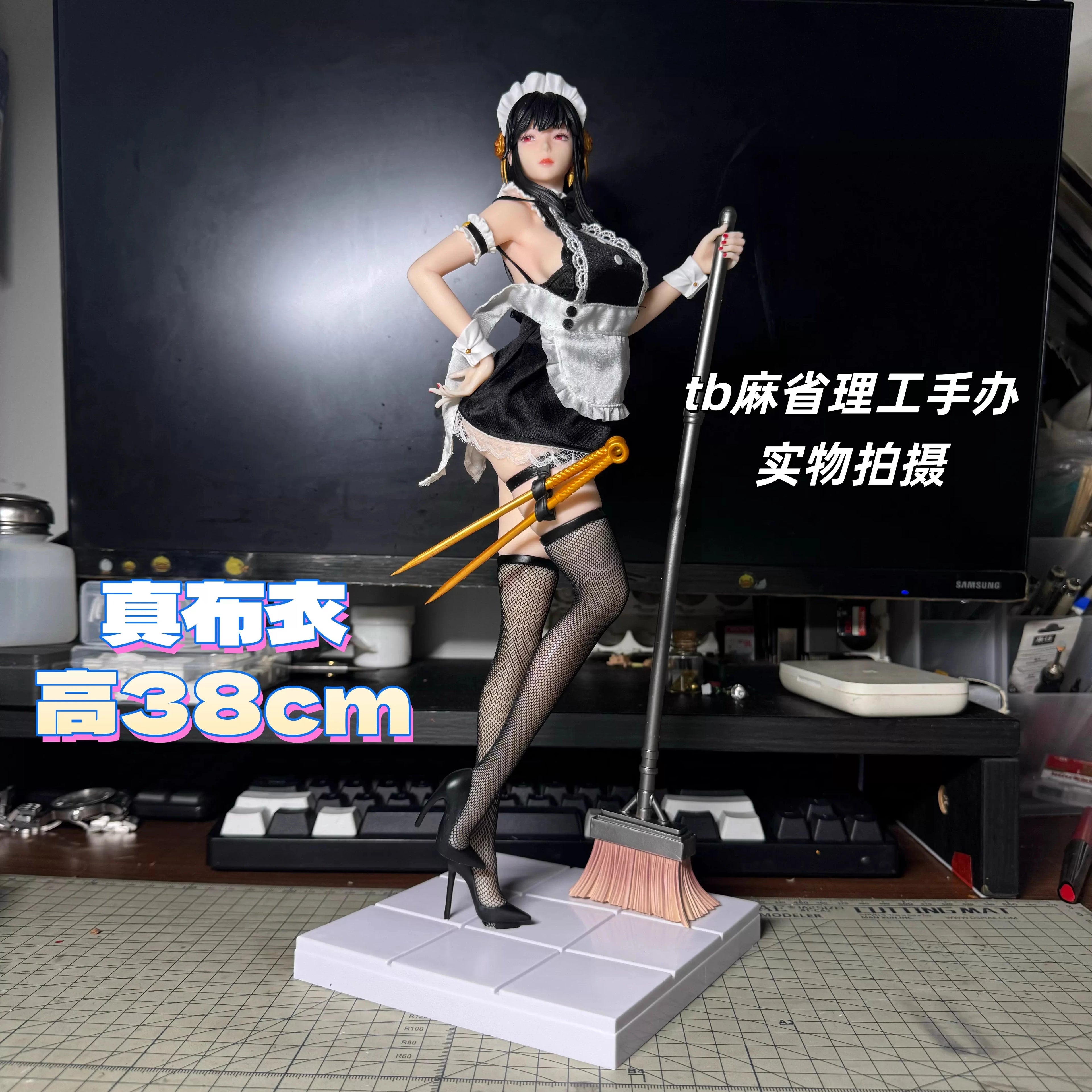 Spy X Family Yor Forger Maid Outfit Gk Figure 38cm Anime Girl Model Collectible Pvc Statue Birthday Gift For Boys Anime Fans