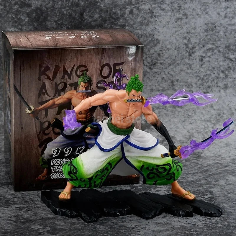 New 20cm One Piece Anime Figure GK Roronoa Zoro Action Figure PVC Collection Cartoon Model Doll Gift Toys Decoration