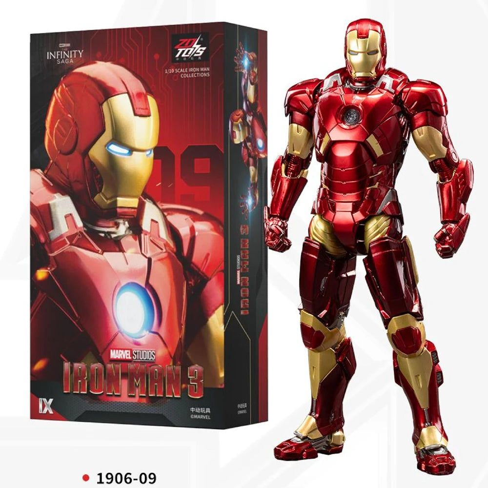 ZD Toys Marvel Avengers Iron Man MK38 Igor MK37 Hammerhead MK12 Kingarts MK40 Shotgun Action Figure Collections Gift