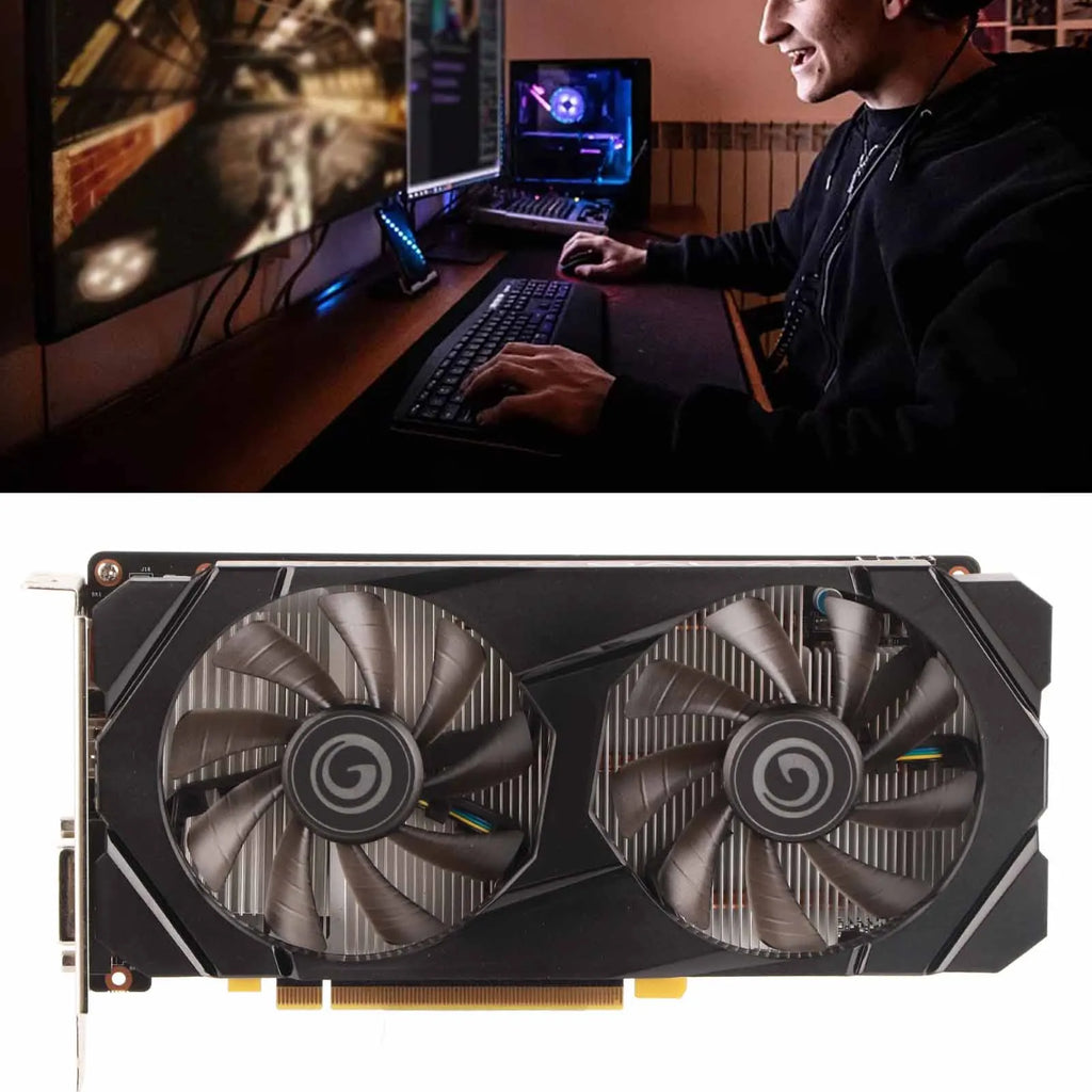 Gaming Graphics Card GTX1660Ti 6G Graphics Card GDDR6 192Bit Dual Fan Stable Desktop Computer Gaming Graphics Card Graphics Card