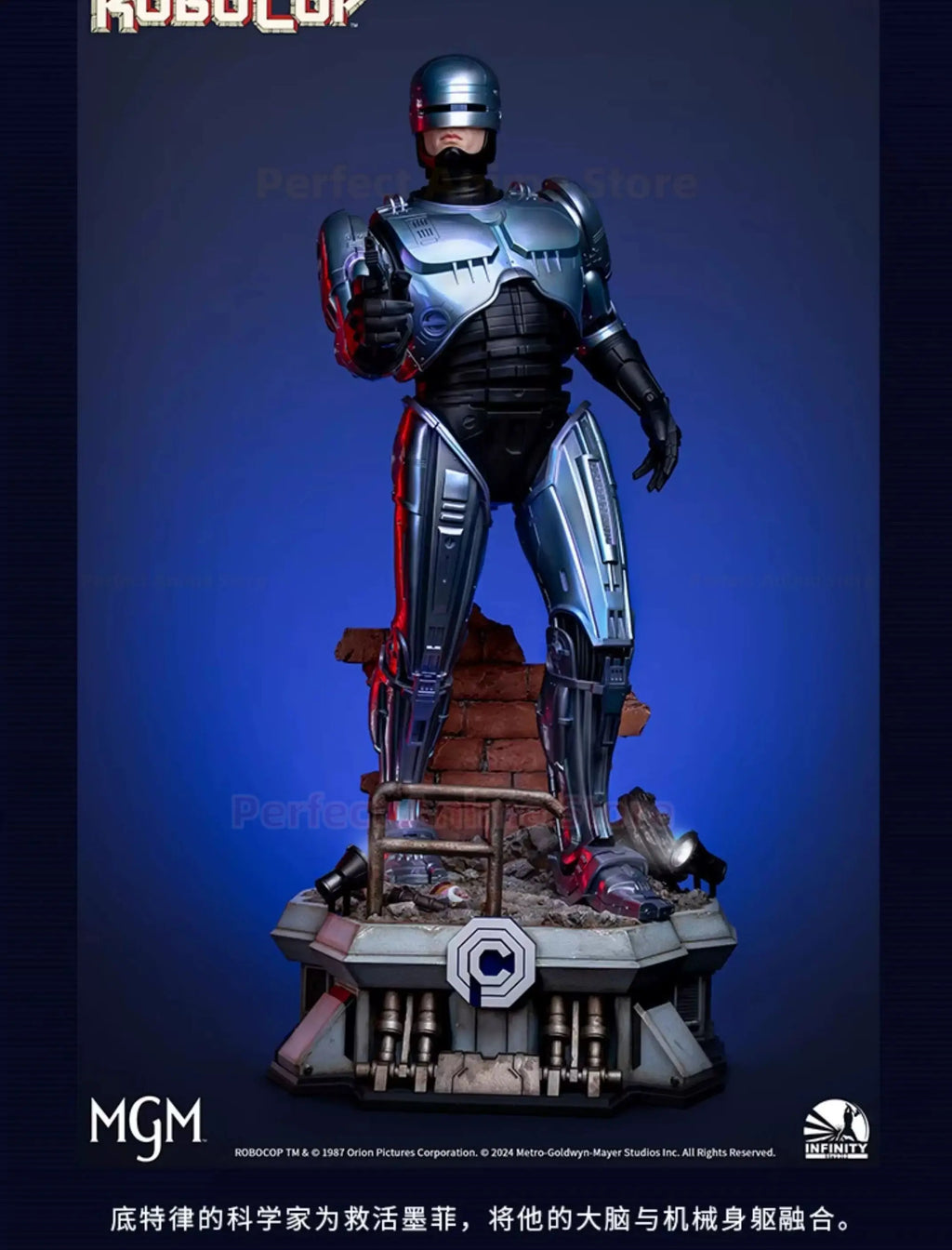 Pre-sale: KaiTian Studio WF RoboCop 1987 1/2 Full-body Statue Decoration