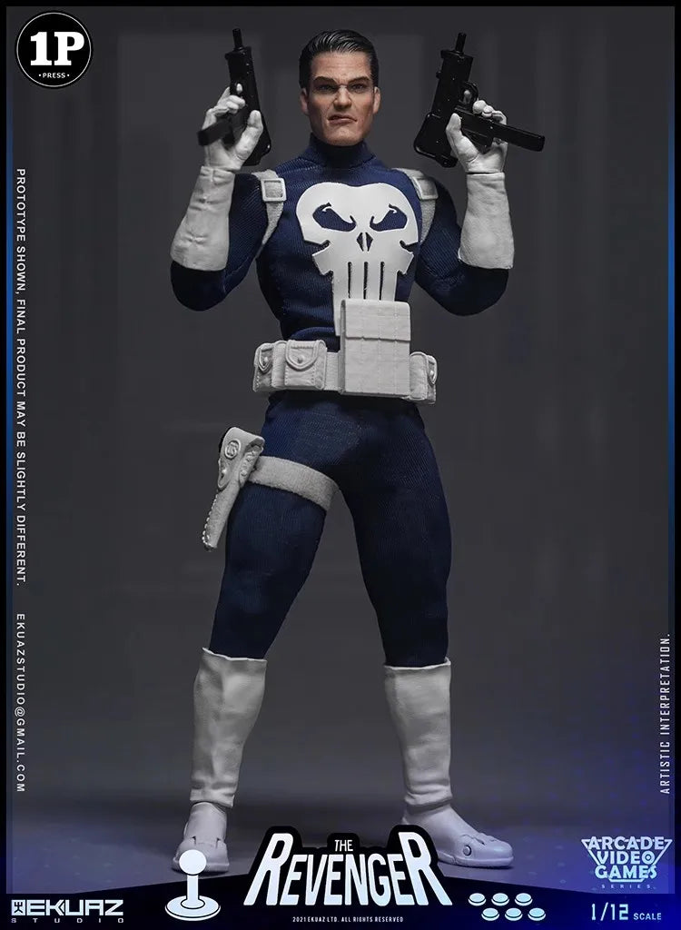 In Stock EKUAZ STUDIO EKS06 1/12 Scale Collectible Avengers Punisher Frank Castle Full Set 6inch Action Figure Model Toys Gifts