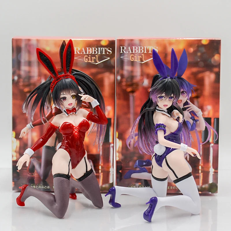 11cm Date A Live V Sexy Anime Girl Figure Kurumi Tokisaki Nightwear Action Figure Tohka Yatogami/Yoshino Figurine Model Doll Toy
