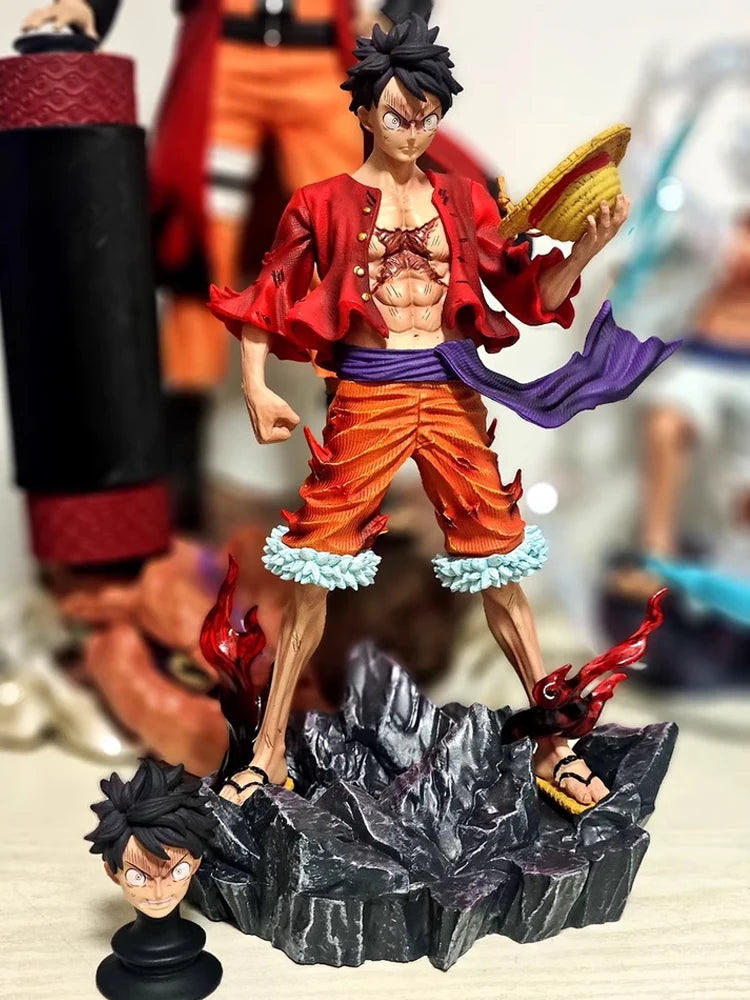 24 см Аниме One Piece Luffy Аниме фигурка Четирима императори Monkey D. Luffy екшън фигурка PVC колекционерски модел кукла играчки