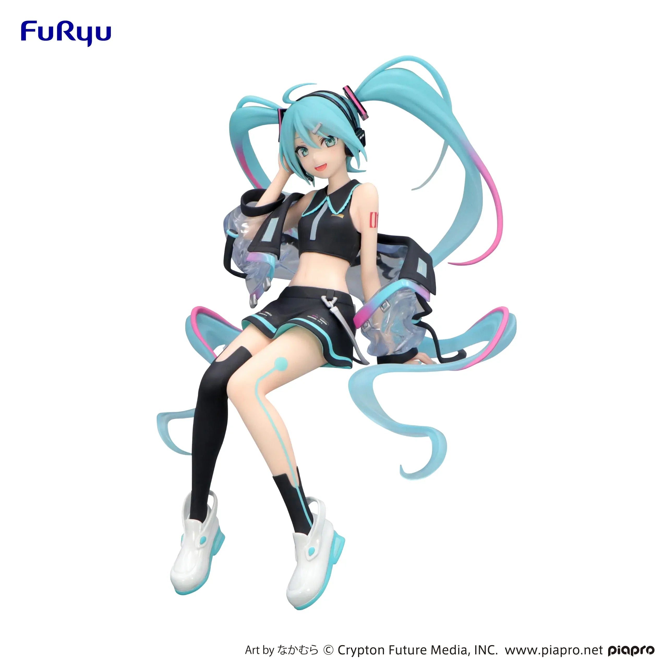 Оригинална фигурка на FuRyu Hatsune Miku Vocaloid, цветна технология, модел, запушалка за юфка, аниме, играчки, PVC модели, колекция, подаръци