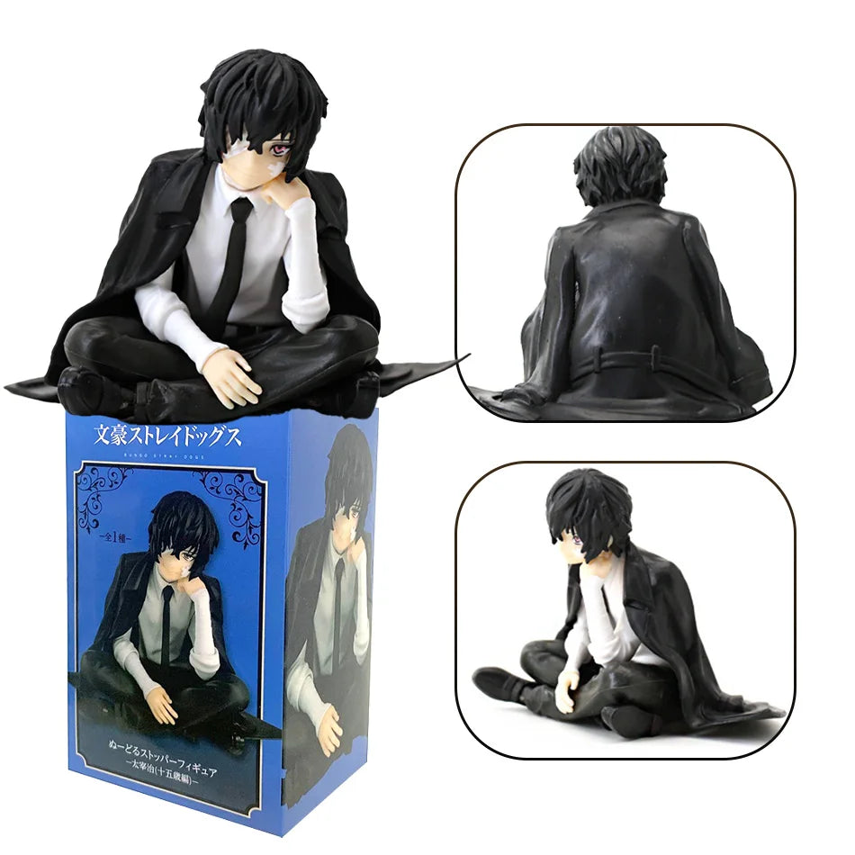 Anime Bungo Stray Dogs Nakahara Chuya Figur Dazai Osamu Actionfiguren Noodles Press Modell PVC Sammlerspielzeug Geburtstagsgeschenke