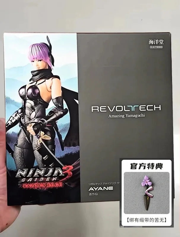 In Stock New Kaiyodo Revoltech Amazing Yamaguchi Ninja Gaiden Anime Figures Ayane Action Figure PVC Collection Model Toys Gifts
