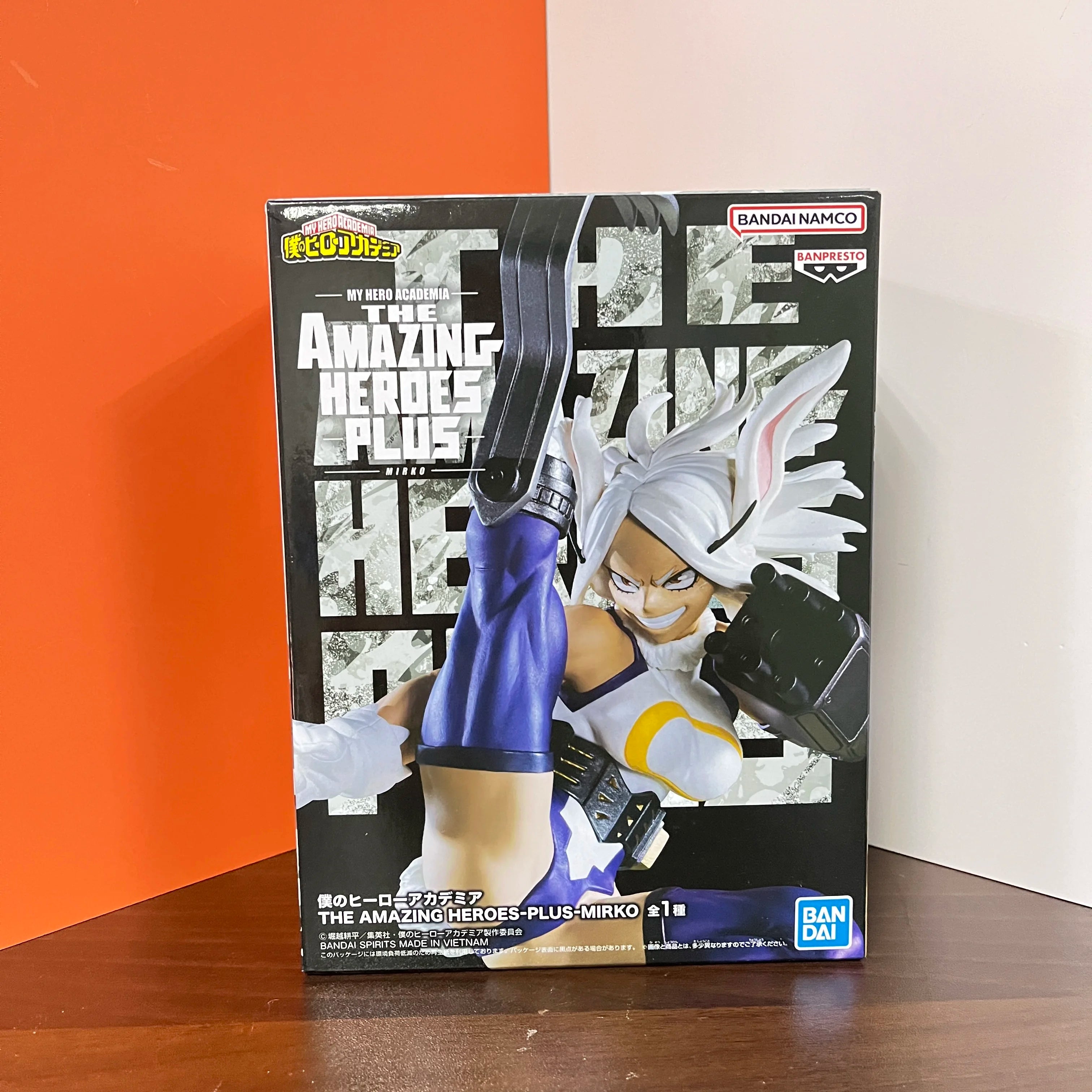 Original BANDAI My Hero Academia Mirko THE Amazing Heroes Plus Action Figure Toy Boku no Hero Academia PVC Model Collection Doll