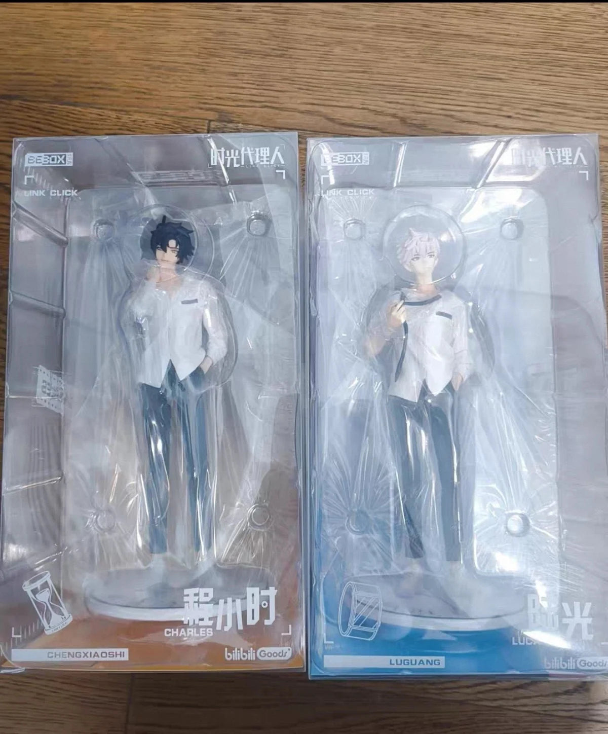Original Brand New Bebox fun bebox+fun Link Click Cheng Xiaoshi & Lu Guang Figure Model Collectible Gift Anime Figure