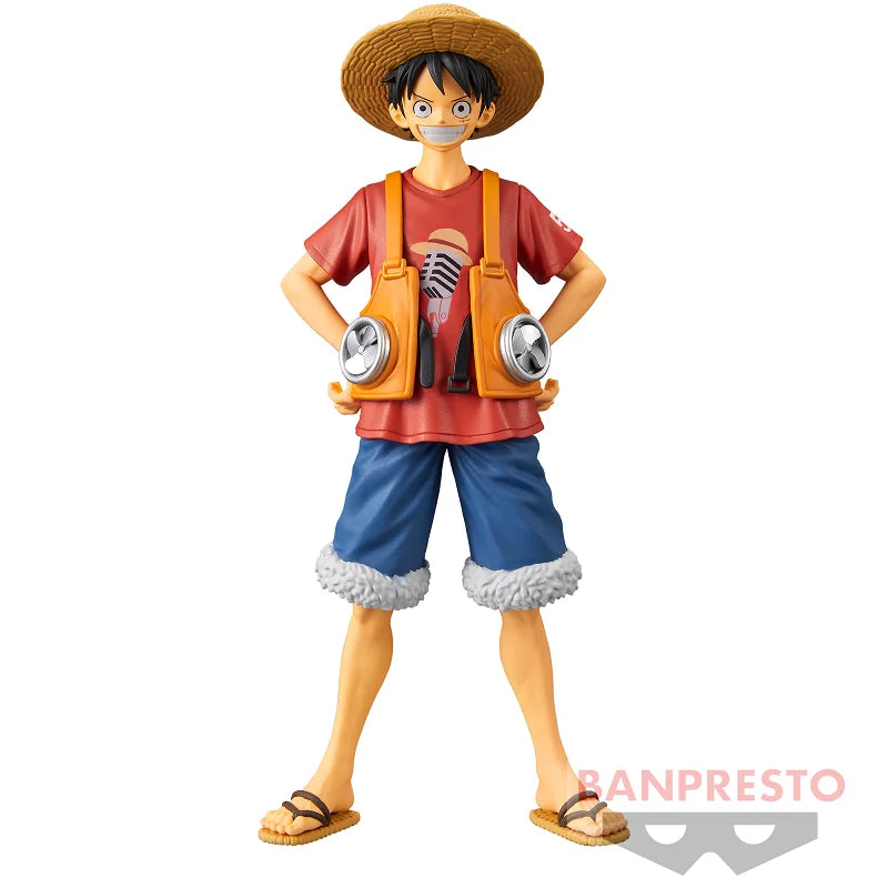 Bandai Original Banpresto Anime One Piece Film RED DXF The Grandline Men Monkey D. Luffy PVC Actionfigur Sammlermodell Spielzeug