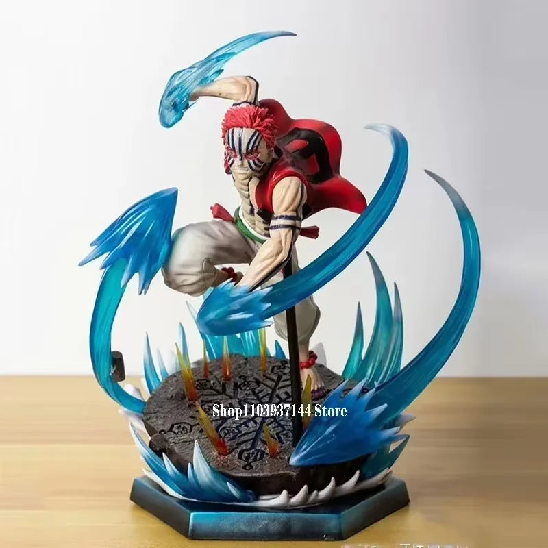 Anime Fights Kimetsu Hakuji Figures GK Demon Slayer Akaza Action Figure Decoration Twelve Kizuki PVC Collection Model Toys Gifts