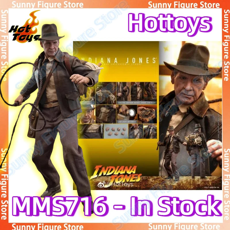 In Stock Hottoys Hot Toys HT MMS716 1/6 Indiana Jones and The Dial of Destiny Anime Action Figure Toys Models Collectible PVC