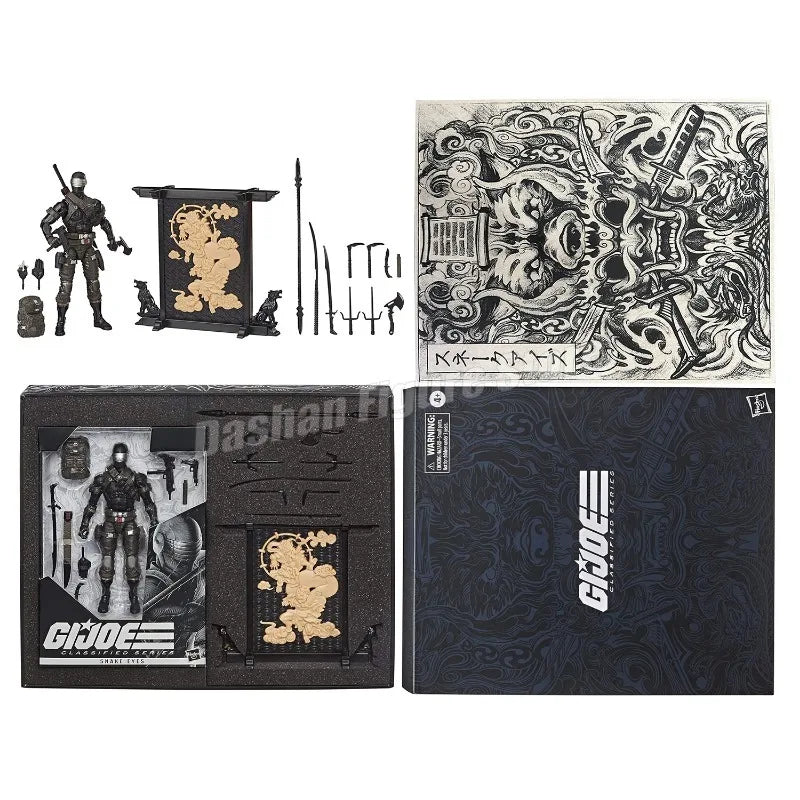 G.I. Joe Classified Series Snake Eyes Deluxe Action Figure Collection GIJoe Snake Cobra Commander Movable Figurine Model Toys
