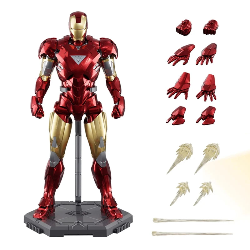 Fondjoy Original Iron Man 1/12 MK1 MK2 MK3 MK4 MK5 MK6 MK7 Assembled Marvel legends Tony Stark Action Figure Collect Toy Gift