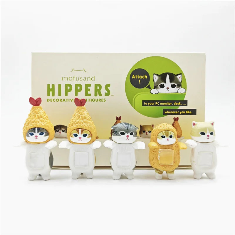Cute Cat Resting Chin on Paws Blind Box Figurines Animal-shaped Mini Figurines Trendy Toys a Surprise Birthday Gift for Children