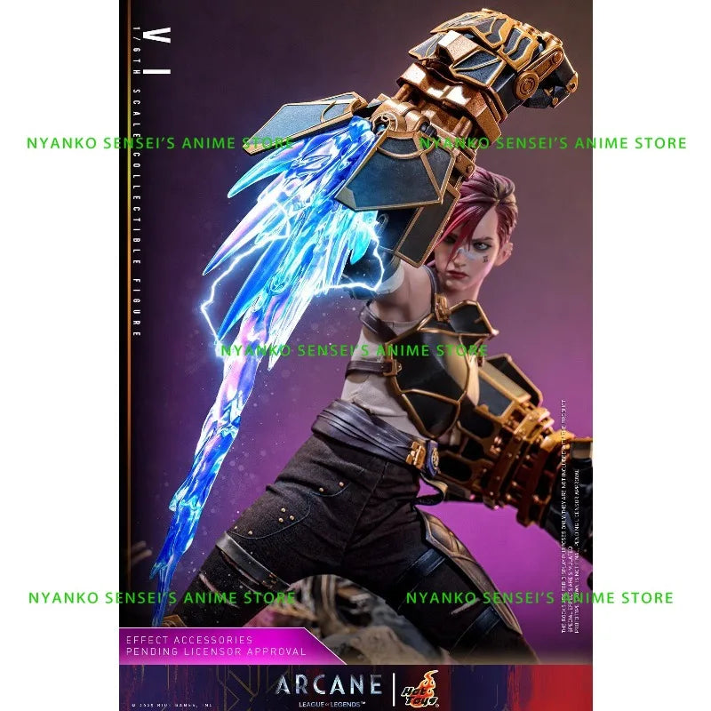 In Stock Hot Toys League of Legends Arcane Season 2 Vi TMS138 1/6 Scale Action Figure Anime Model Trendy Toys Collectibles