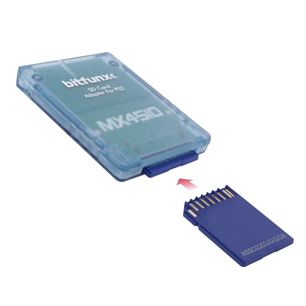 BitFunx MX4SIO SIO2SD TF/SD Card Adapter Program Game Card For PS2 Game Consoles Video Consoles