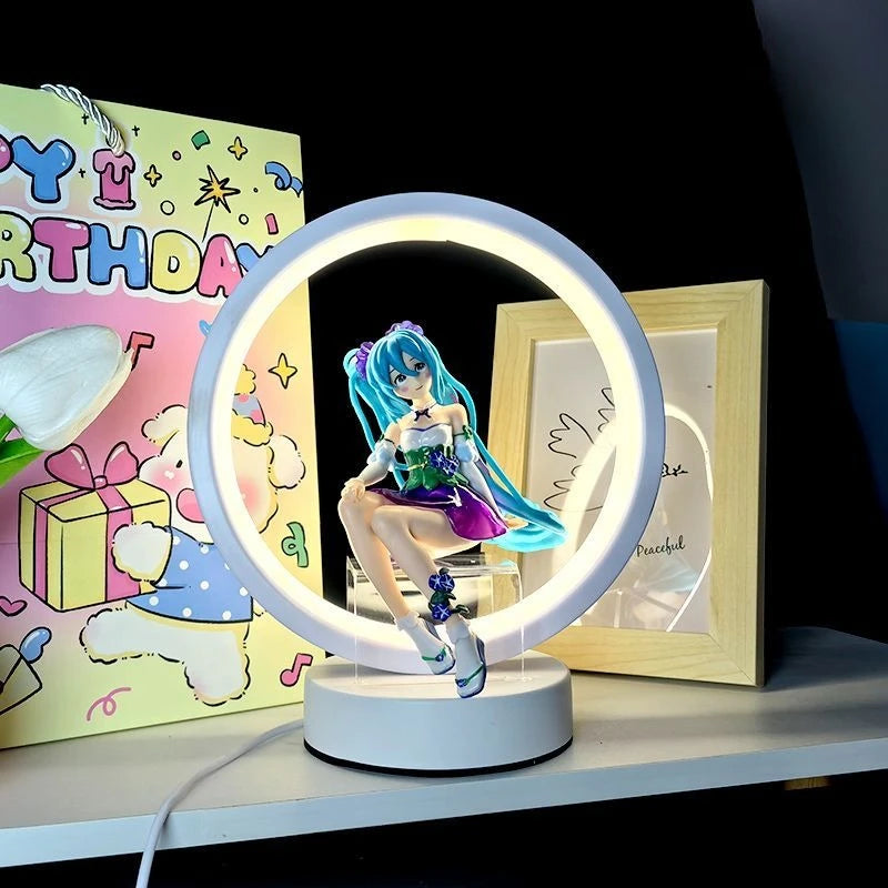 Hatsune Miku anime peripheral creative figure table lamp high-value night light children's birthday gifts desktop ornaments