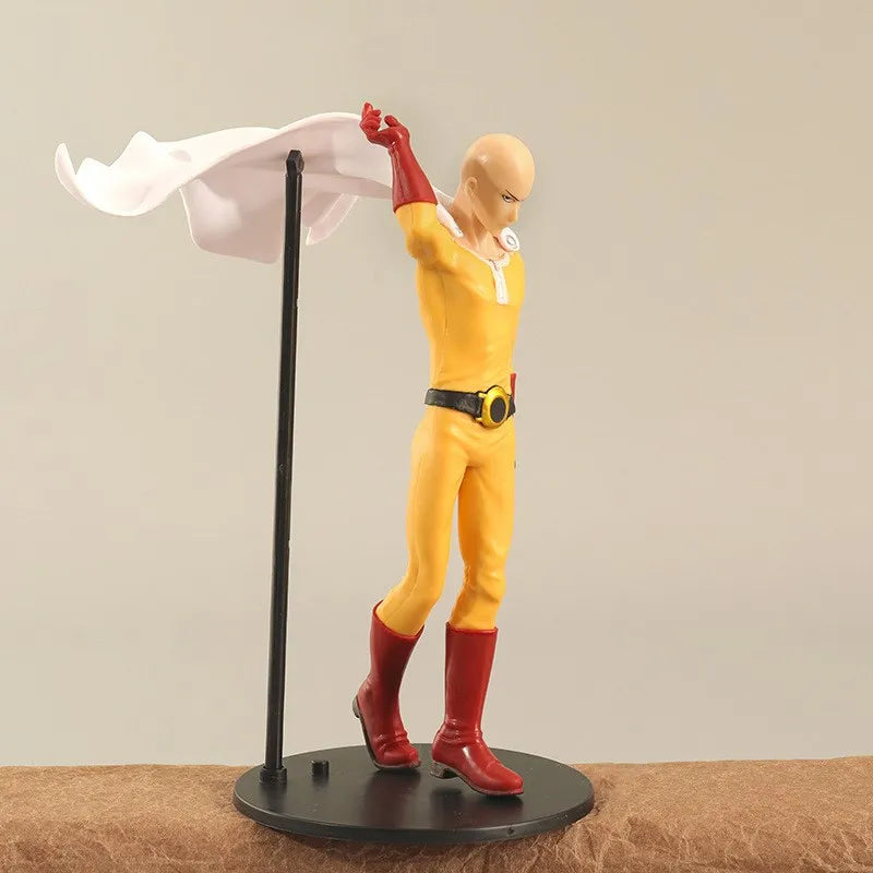 18CM Аниме Фигурка ONE PUNCH-MAN Фигура Плешив Сайтама Тацумаки Изправена Фигурка Модел Играчка Статична Колекция Настолни Орнаменти PVC