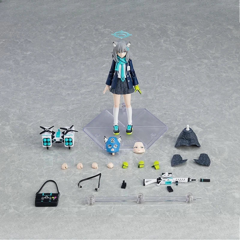 Max Original with Articulation Series Blue Archive Sarashina Shiroko Anime Action Figure Assembly Model Toys Collectible Model