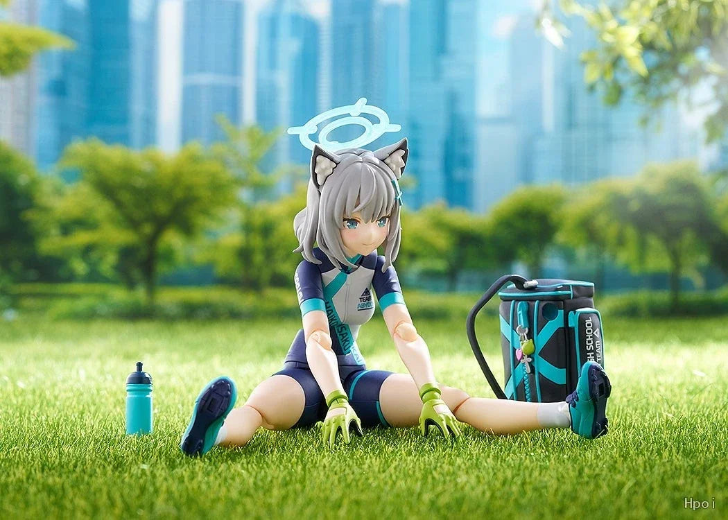 Original Max Factory Figma #644 DX Blue Archive Shiroko Sunaookami Cycling Outfit Ver. 145mm Action Figure Collectible Model
