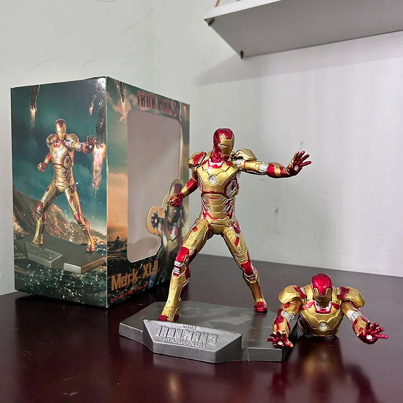 Crazy Toys Iron Man 3 Mark XLII Mk 42 Limted Edtion PVC Action Figure Body Changable Model Toy Gift For Collection Joint Movable