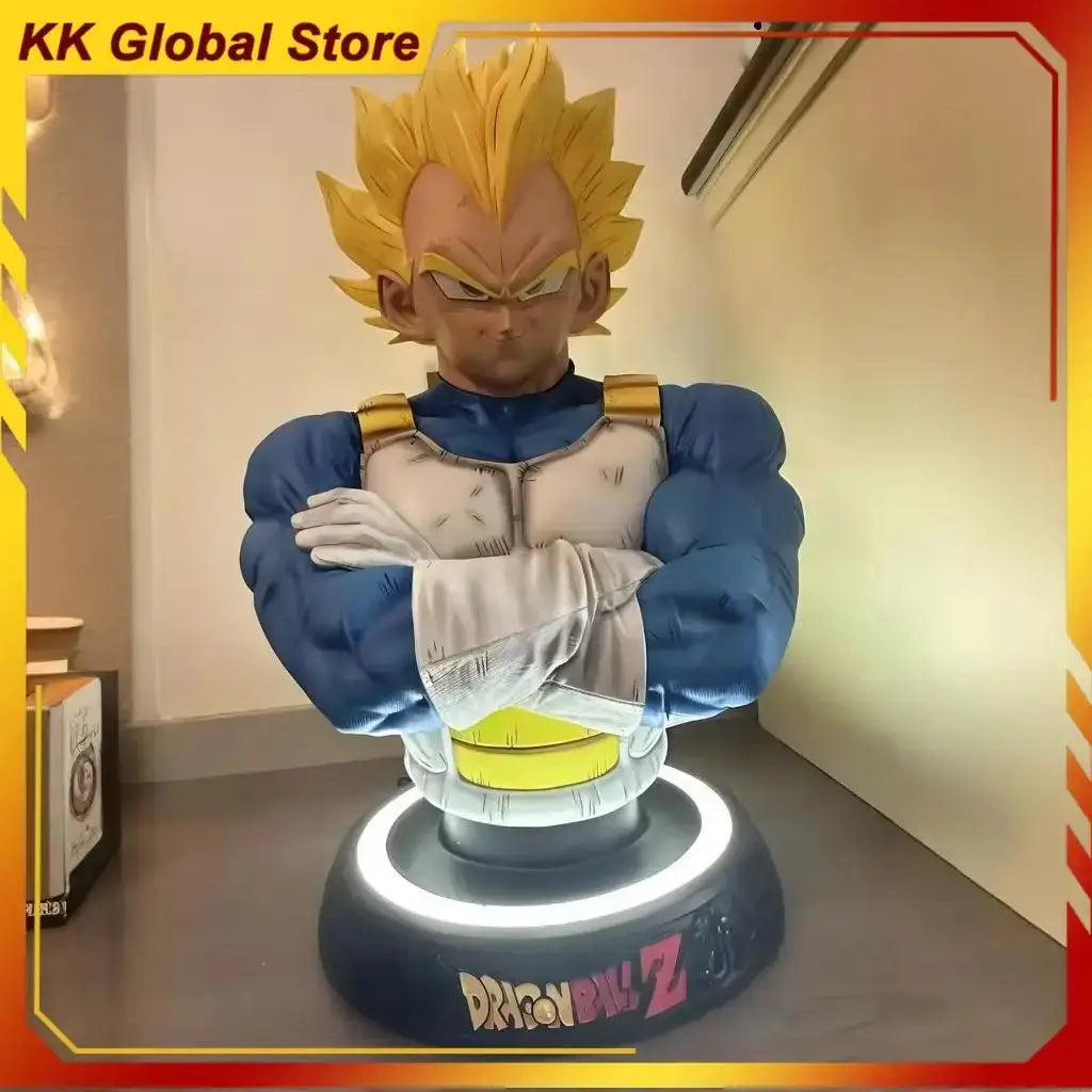 Dragon Ball Anime Model Toy Peripheral VegetaUpper Body Statue Injured in Battle Version Collection, Big Ornaments, Gift, New, 8
