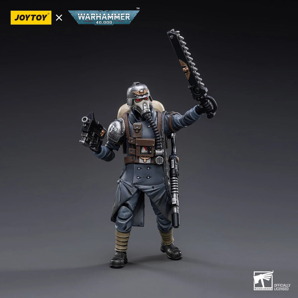 JOYTOY 1/18 Action Figure Warhammer 40K Astra Militarum Death Korps of Krieg Veteran Squad Model Toy Gifts