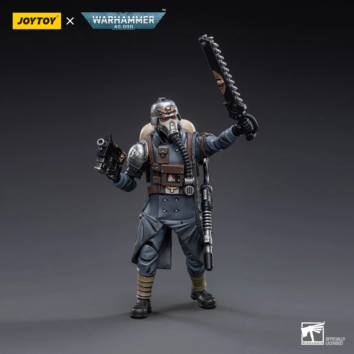 JOYTOY 1/18 Action Figure Warhammer 40K Astra Militarum Death Korps of Krieg Veteran Squad Model Toy Gifts