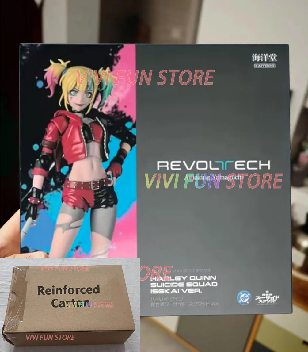 In Stock Kaiyodo Harley Quinn SUICIDE SQUAD ISEKAI VER. Movability Model Toys Revoltech AMAZING YAMAGUCHI The Clown's Girl