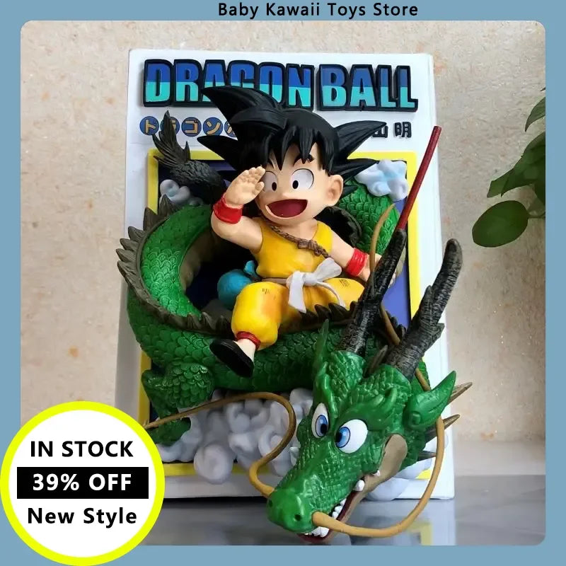 New 30cm Dragon Ball Gk Cartoon Anime Figure Title Page Statue Super Goku Ornament Pvc Model Doll Desktop Collection Toy Gift