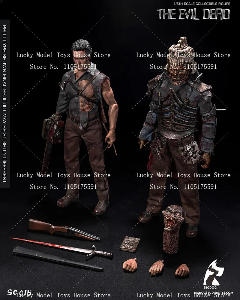 BIGDOG STUDIO SC015 Double Action Figures Version 1/6 The Evil Dead Blood Version 12inch Full Set Soldier Model Doll Collection