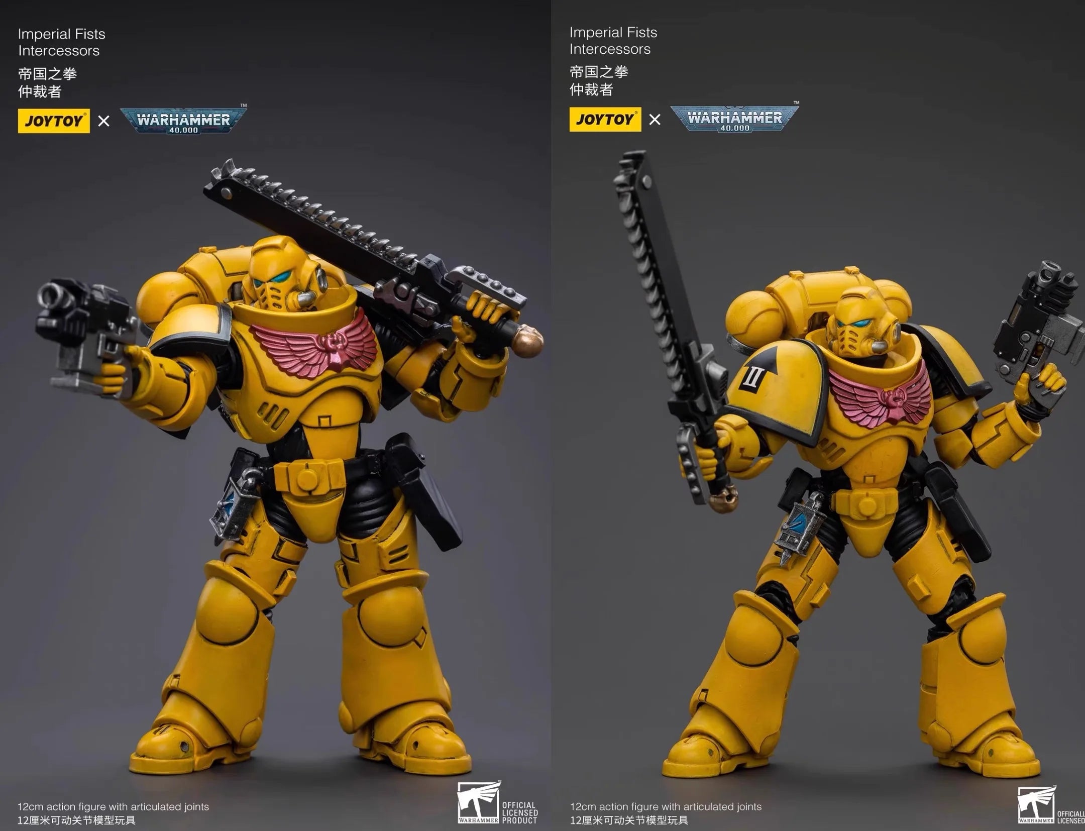 [SF] JOYTOY 1/18 Action Figure Warhammer 40K  Imperial Fists  Intercessors  Anime Model Toys Gifts